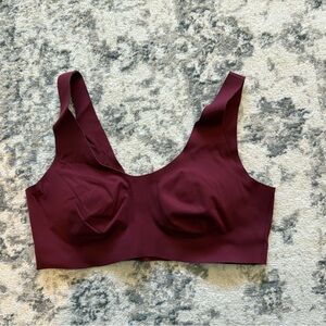Knix Small Luxe Lift Burgundy Bra